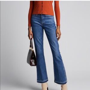 3x1 MIMi CUTTRELL Kelli Flared NWT Slit High Rise Jeans Button Fly size 25